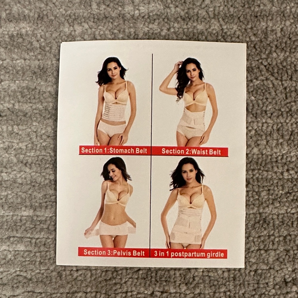 3-in-1 Postpartum Girdle in Cream